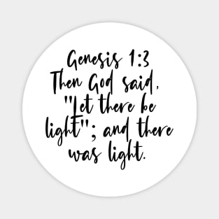 Genesis 1:3 Magnet